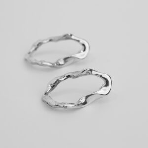 handmade earrings by recycled silver